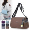 Best-selling solid-color simple women's bags, casual crossbody bags, large-capacity waterproof nylon fabric bags, direct supply from the manufacturer details Picture
